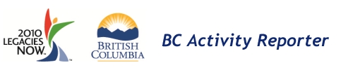 2010 Legacies Now - BC Activity Reporter